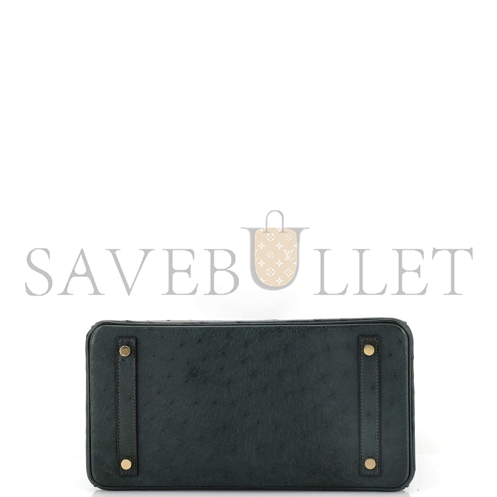 H**mes master birkin 25 ostrich olive gold buckle h041944ck79 (25*20*13cm)